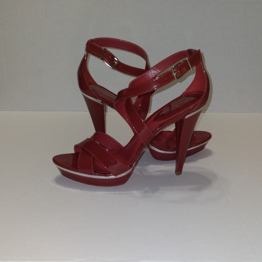Aldo Patent Leather Strappy Sandal